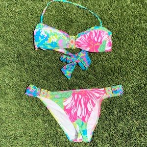 2 pc bikini with bead trim!